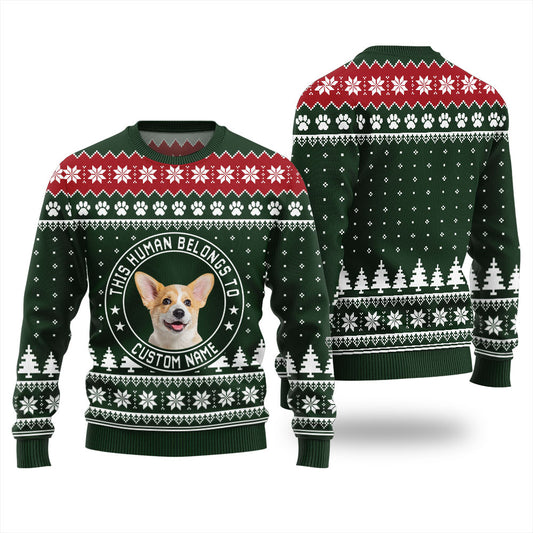 Custom Dog Mens Christmas Sweater