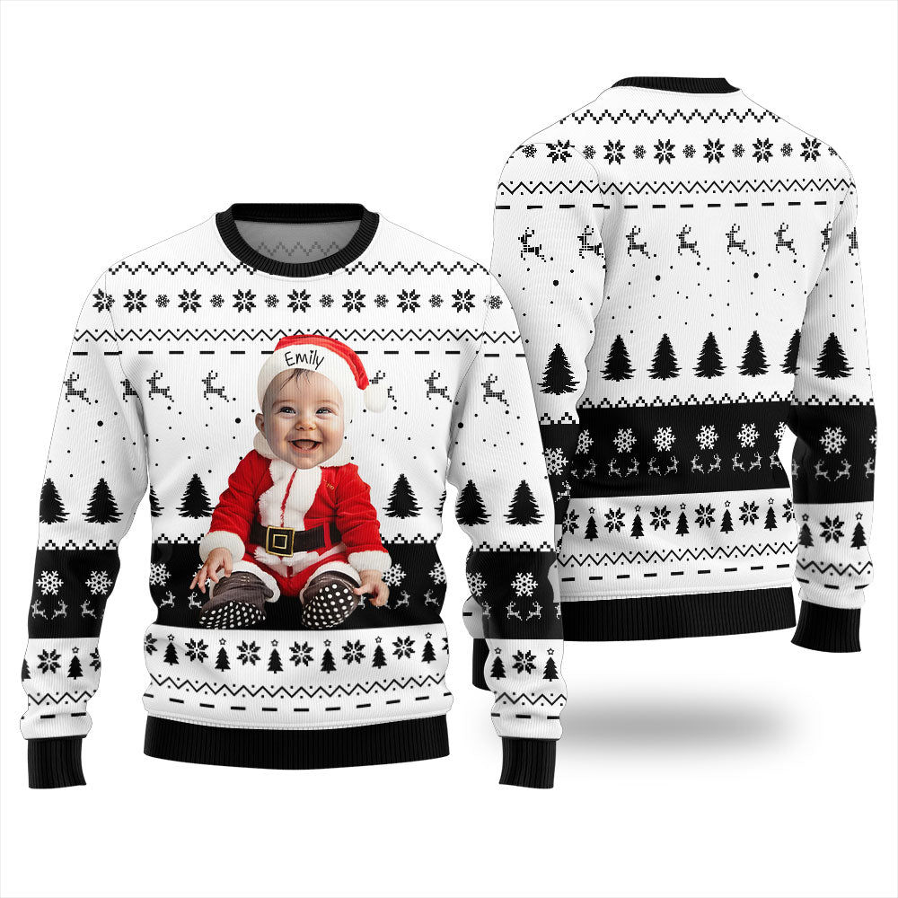 Custom Face Baby Ugly Christmas Sweater