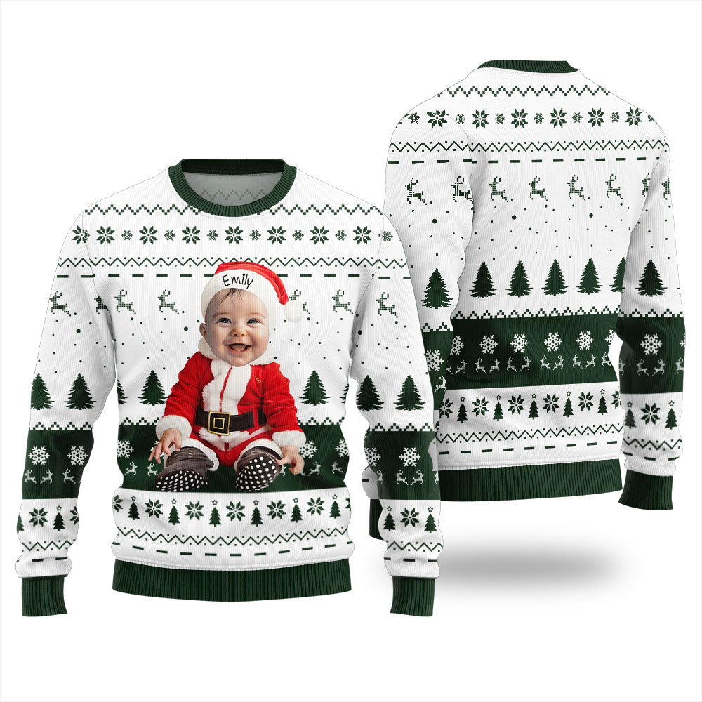 Custom Face Baby Ugly Christmas Sweater