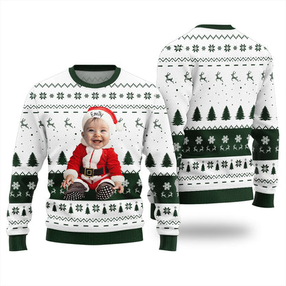 Custom Face Baby Ugly Christmas Sweater