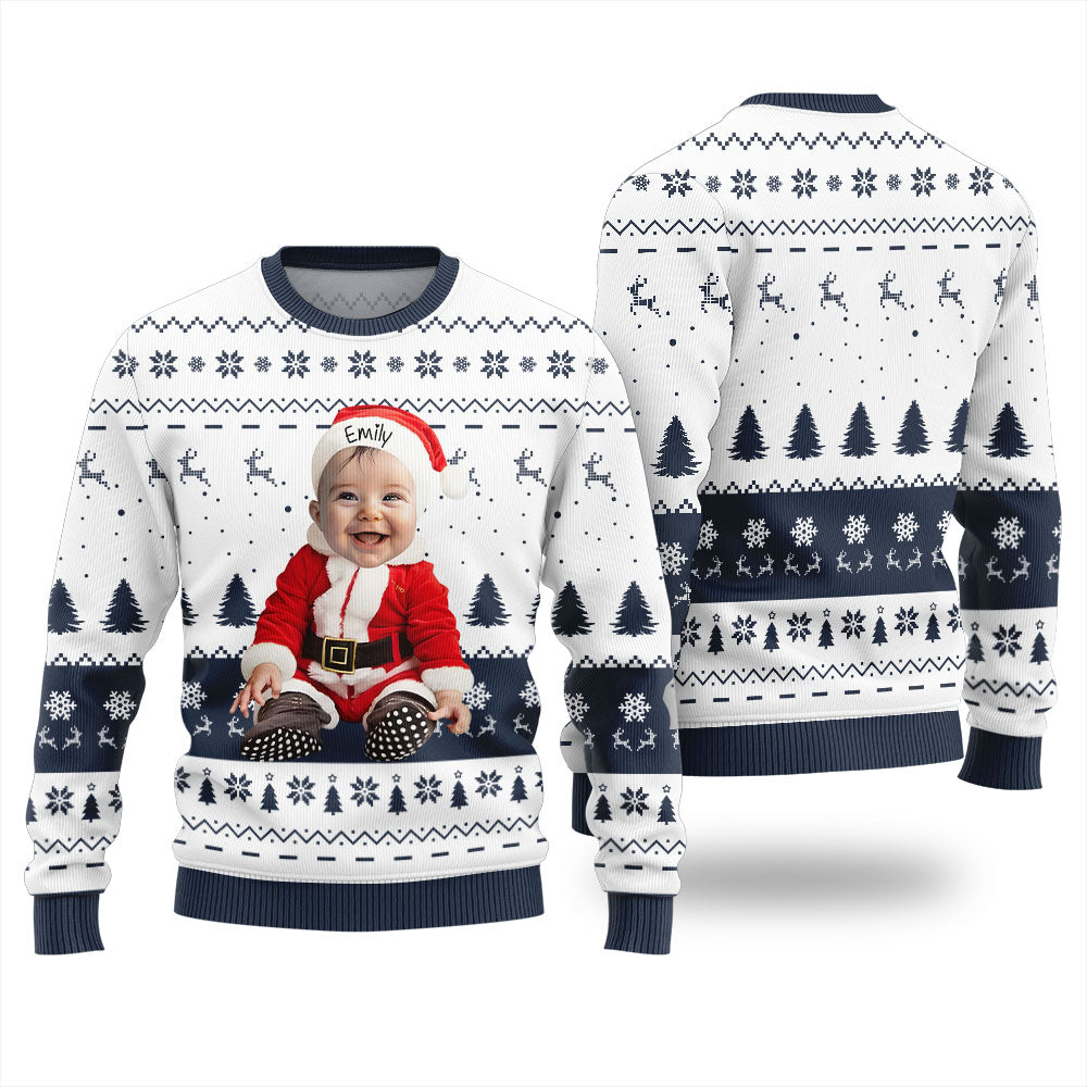 Custom Face Baby Ugly Christmas Sweater