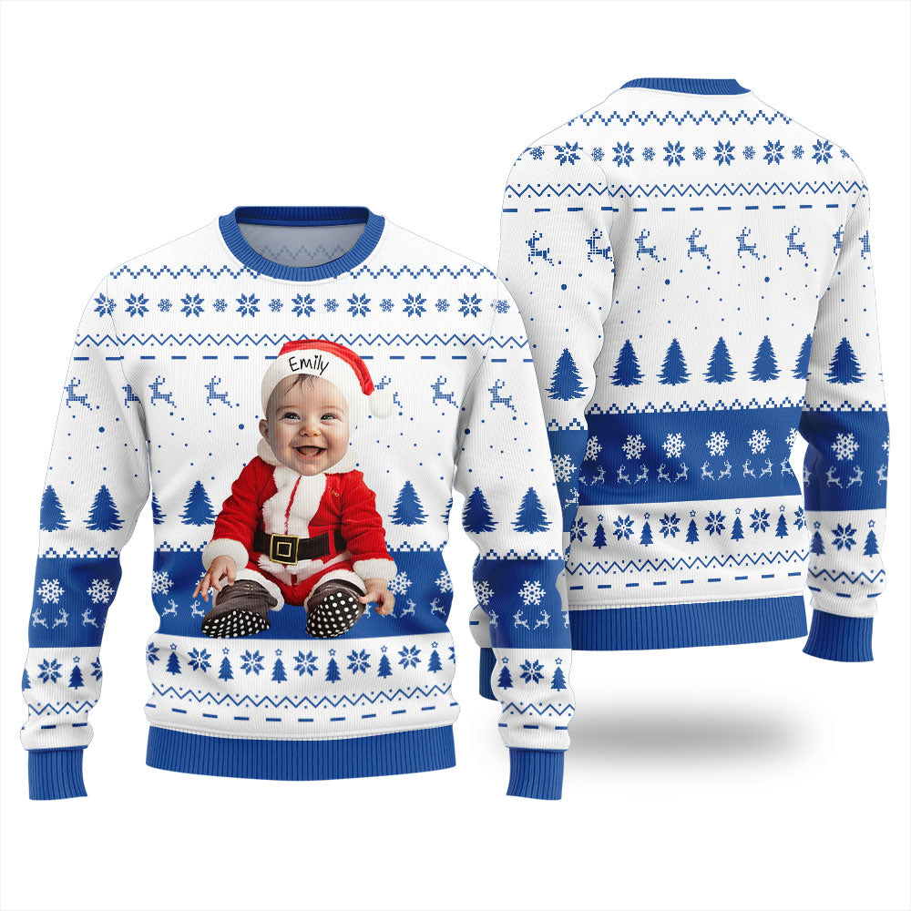 Custom Face Baby Ugly Christmas Sweater