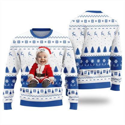 Custom Face Baby Ugly Christmas Sweater