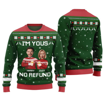 Unique Custom Face Couple Funny Ugly Christmas Sweater
