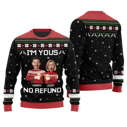 Unique Custom Face Couple Funny Ugly Christmas Sweater