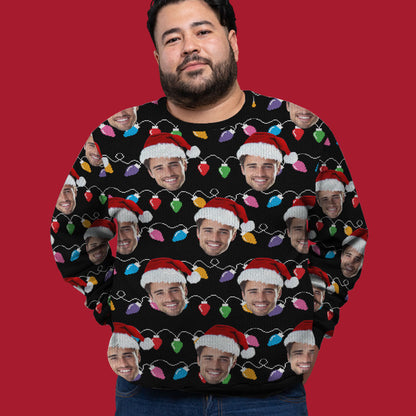Custom Face Funny Ugly Christmas Sweater | Personalized