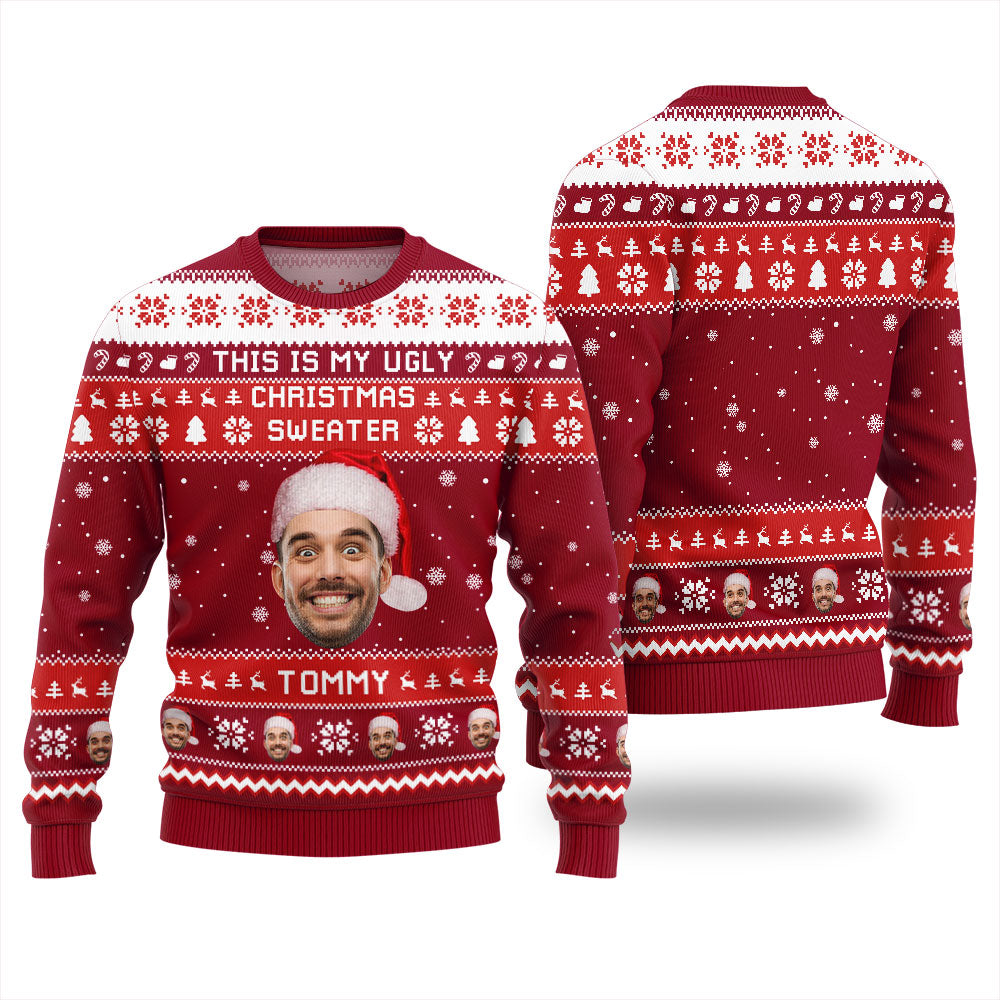Custom Face This Is My Ugly Christmas Sweater