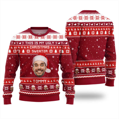 Custom Face This Is My Ugly Christmas Sweater