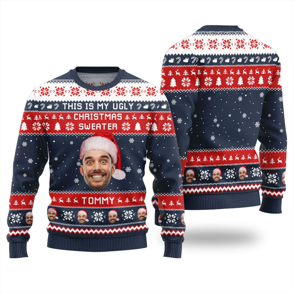 Custom Face This Is My Ugly Christmas Sweater