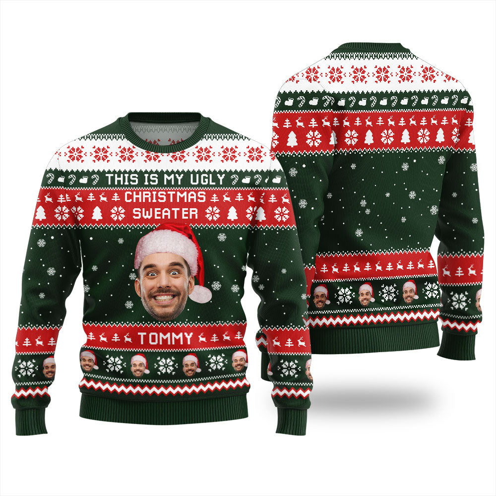Custom Face This Is My Ugly Christmas Sweater