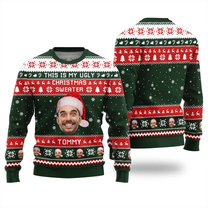 Custom Face This Is My Ugly Christmas Sweater