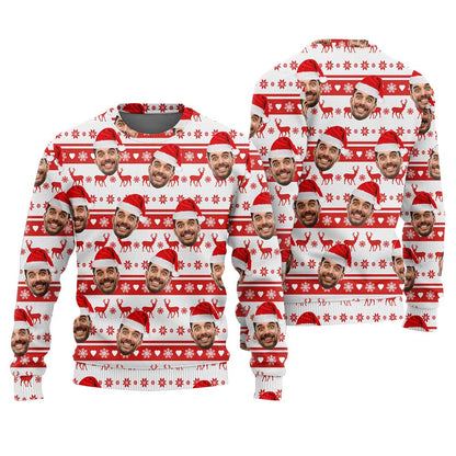 Custom Face Ugly Christmas Sweater Adults