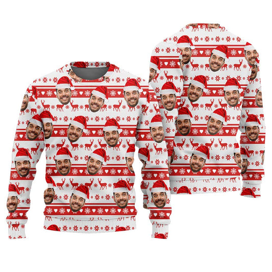 Custom Face Ugly Christmas Sweater Adults