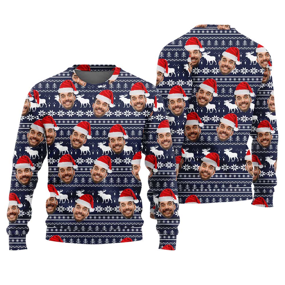 Custom Face Ugly Holiday Sweater