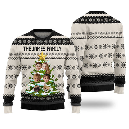 Custom Family Face Ugly Xmas Sweater