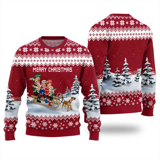 Custom Family Photo Ugly Christmas Sweater Unisex