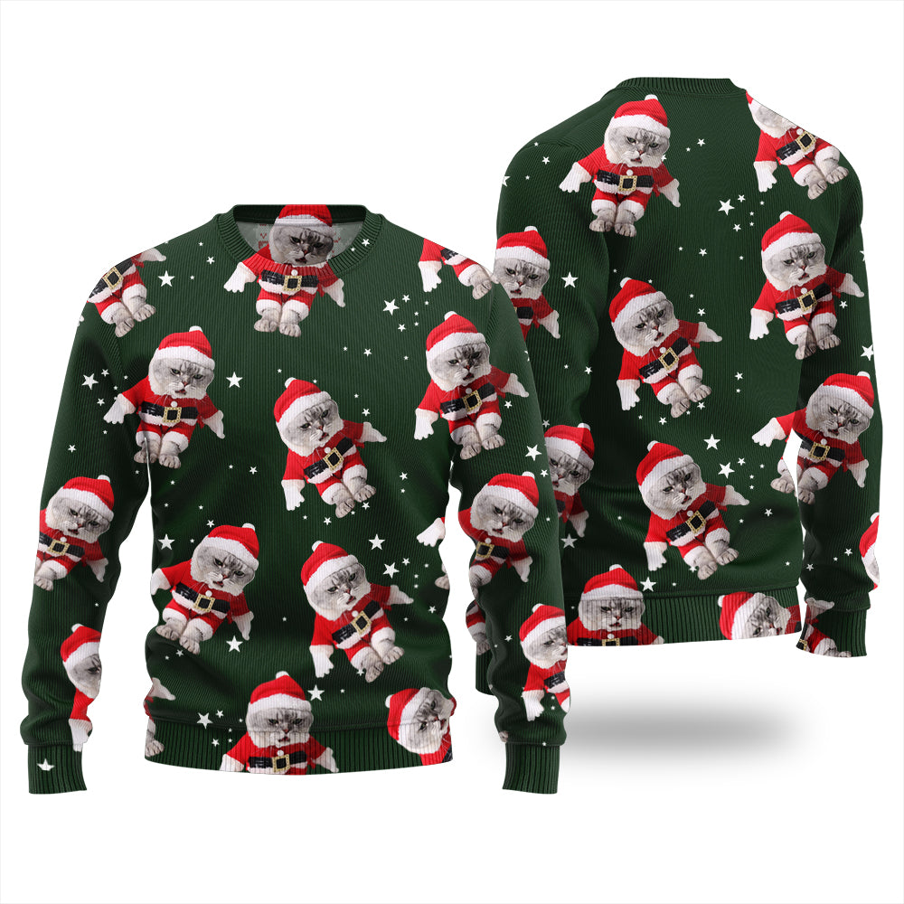 Custom Funny Cats Ugly Christmas Sweater Adults