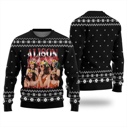 Custom Girlfriend Photo Ugly Christmas Sweater