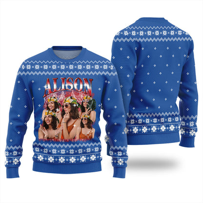 Custom Girlfriend Photo Ugly Christmas Sweater