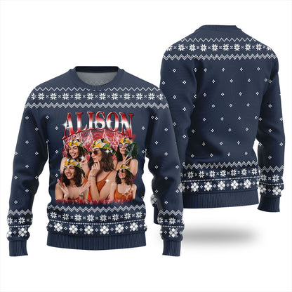 Custom Girlfriend Photo Ugly Christmas Sweater
