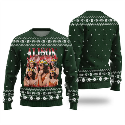 Custom Girlfriend Photo Ugly Christmas Sweater