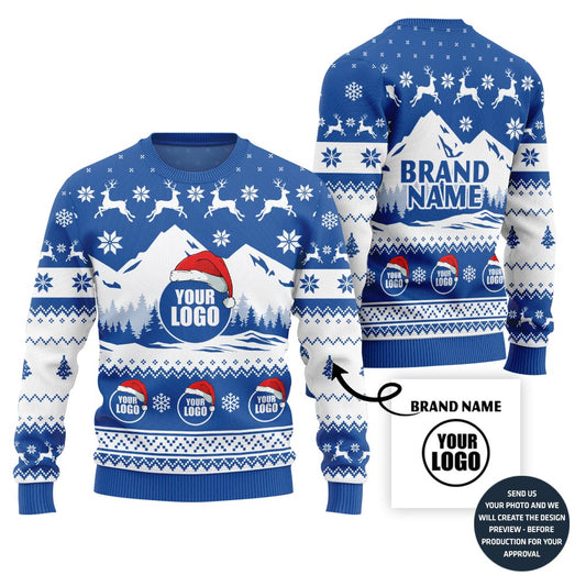 Custom Logo And Brand Name Christmas Sweater