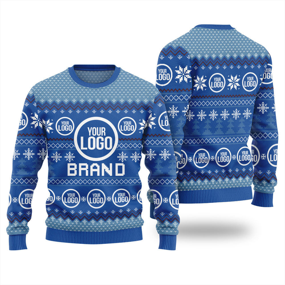Custom Logo And Brand Name Christmas Sweater For Company Men