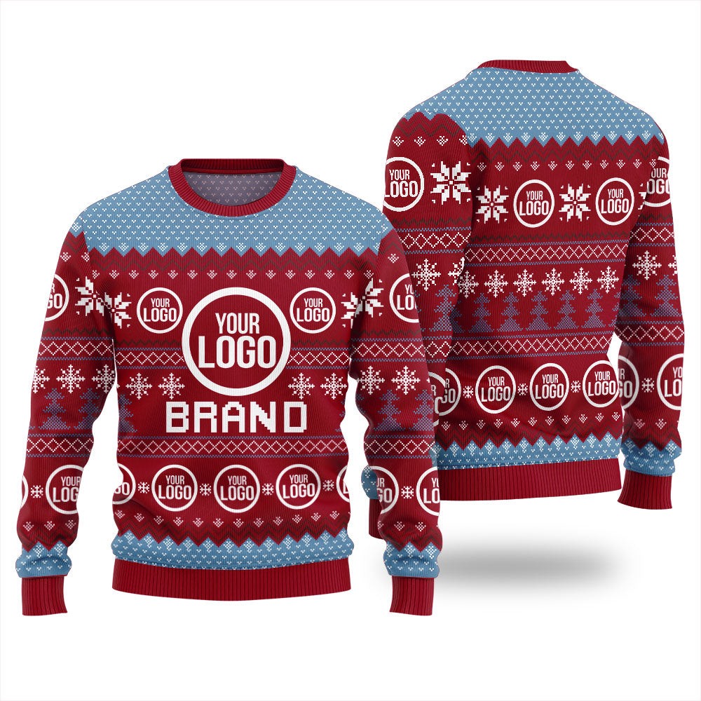 Custom Logo And Brand Name Christmas Sweater For Company Men