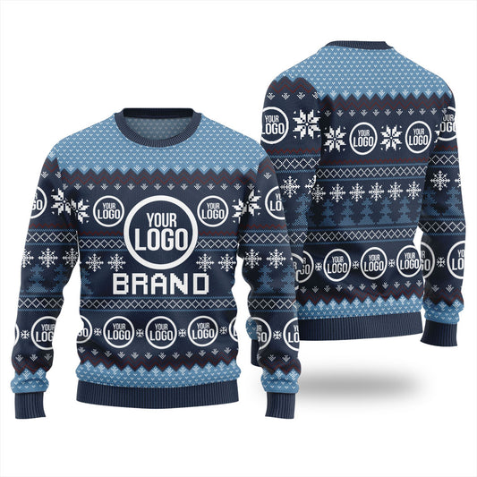 Custom Logo And Brand Name Christmas Sweater For Company Men