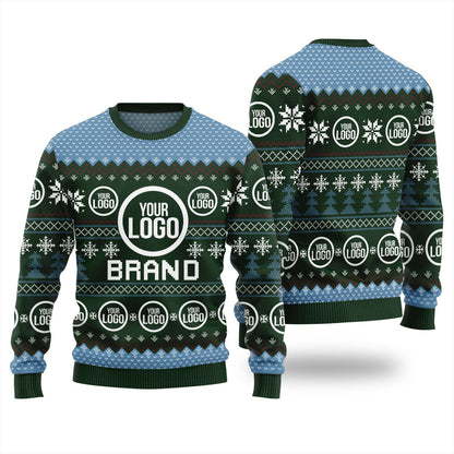 Custom Logo And Brand Name Christmas Sweater For Company Men