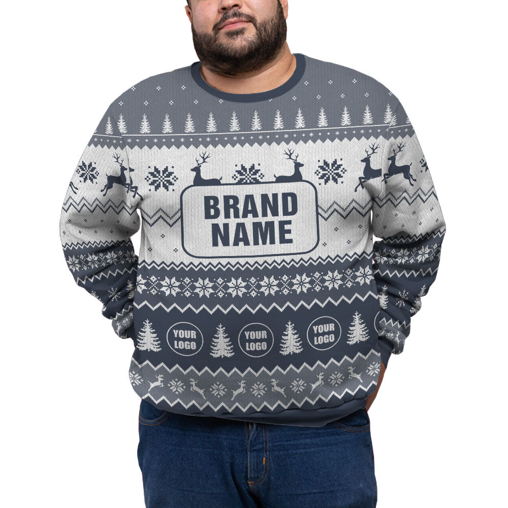 Custom Logo And Brand Name For Business Plus Size Sweater