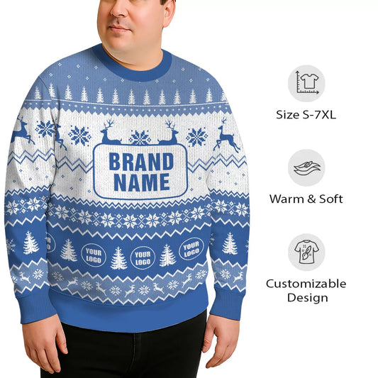 Custom Logo And Brand Name For Business Plus Size Sweater