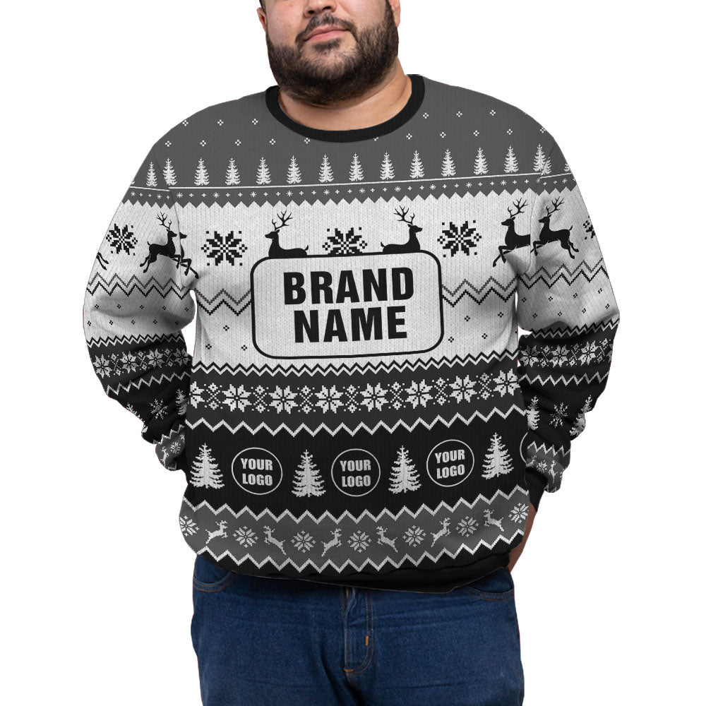 Custom Logo And Brand Name For Business Plus Size Sweater