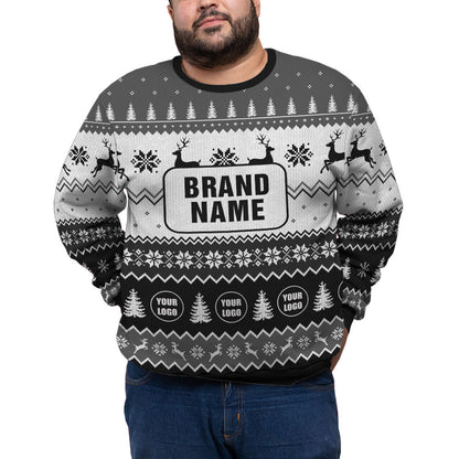 Custom Logo And Brand Name For Business Plus Size Sweater