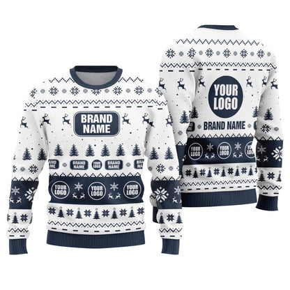 Custom Logo And Brand Name For Company Christmas Sweater