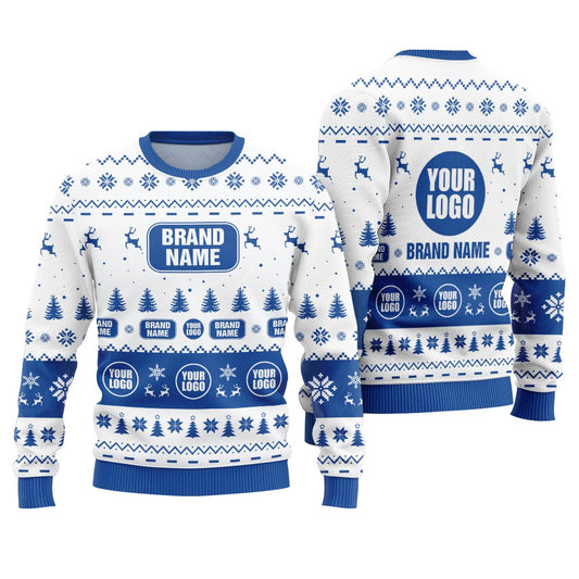 Custom Logo And Brand Name For Company Christmas Sweater