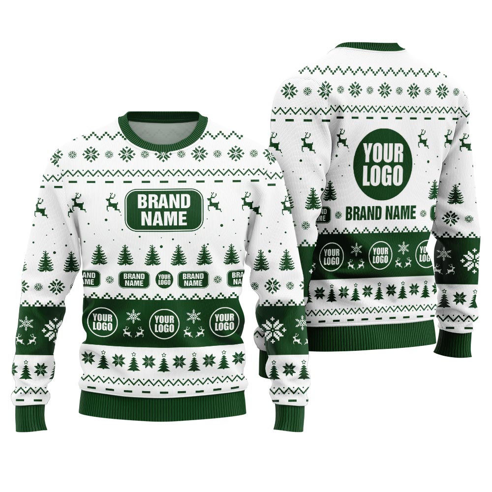 Custom Logo And Brand Name For Company Christmas Sweater