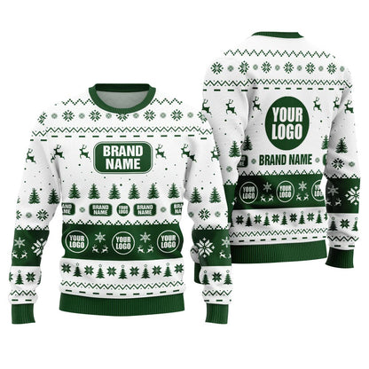 Custom Logo And Brand Name For Company Christmas Sweater