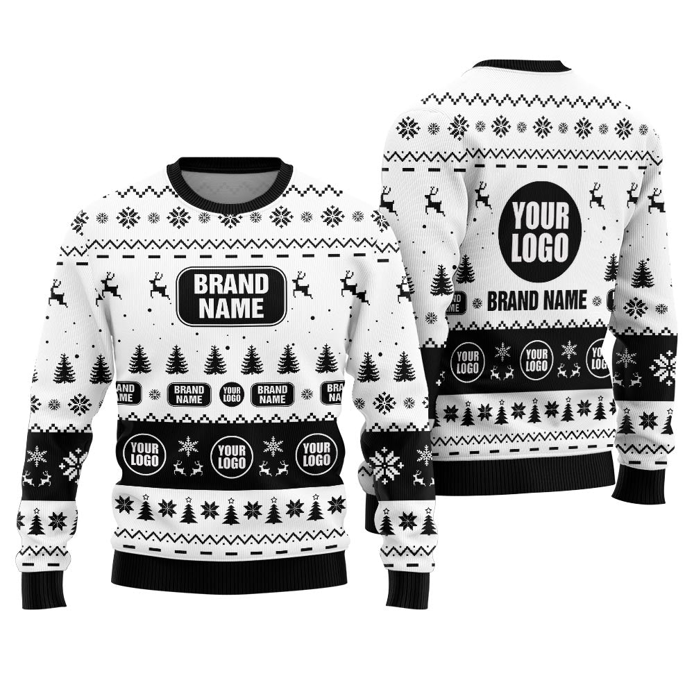 Custom Logo And Brand Name For Company Christmas Sweater