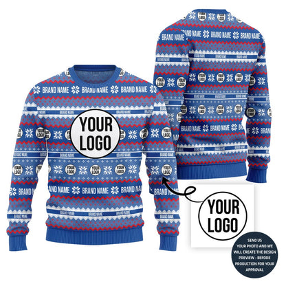 Custom Logo And Brand Name Holiday Sweater