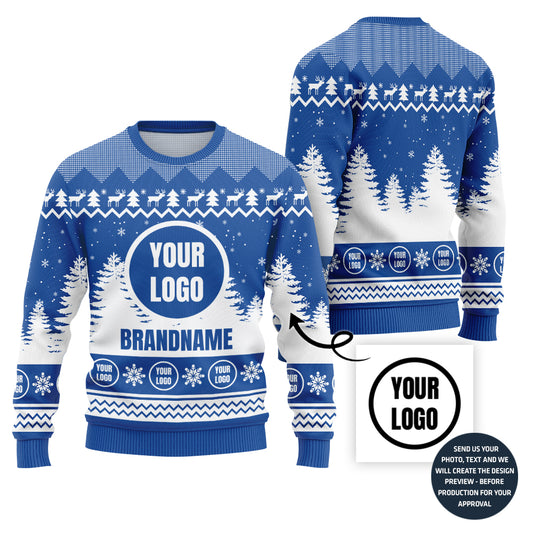 Custom Logo And Brand Name Holiday Sweater For Groups