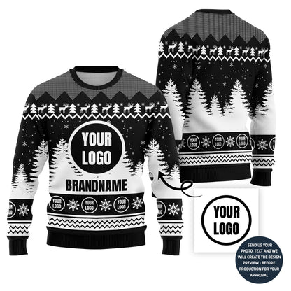 Custom Logo And Brand Name Holiday Sweater For Groups