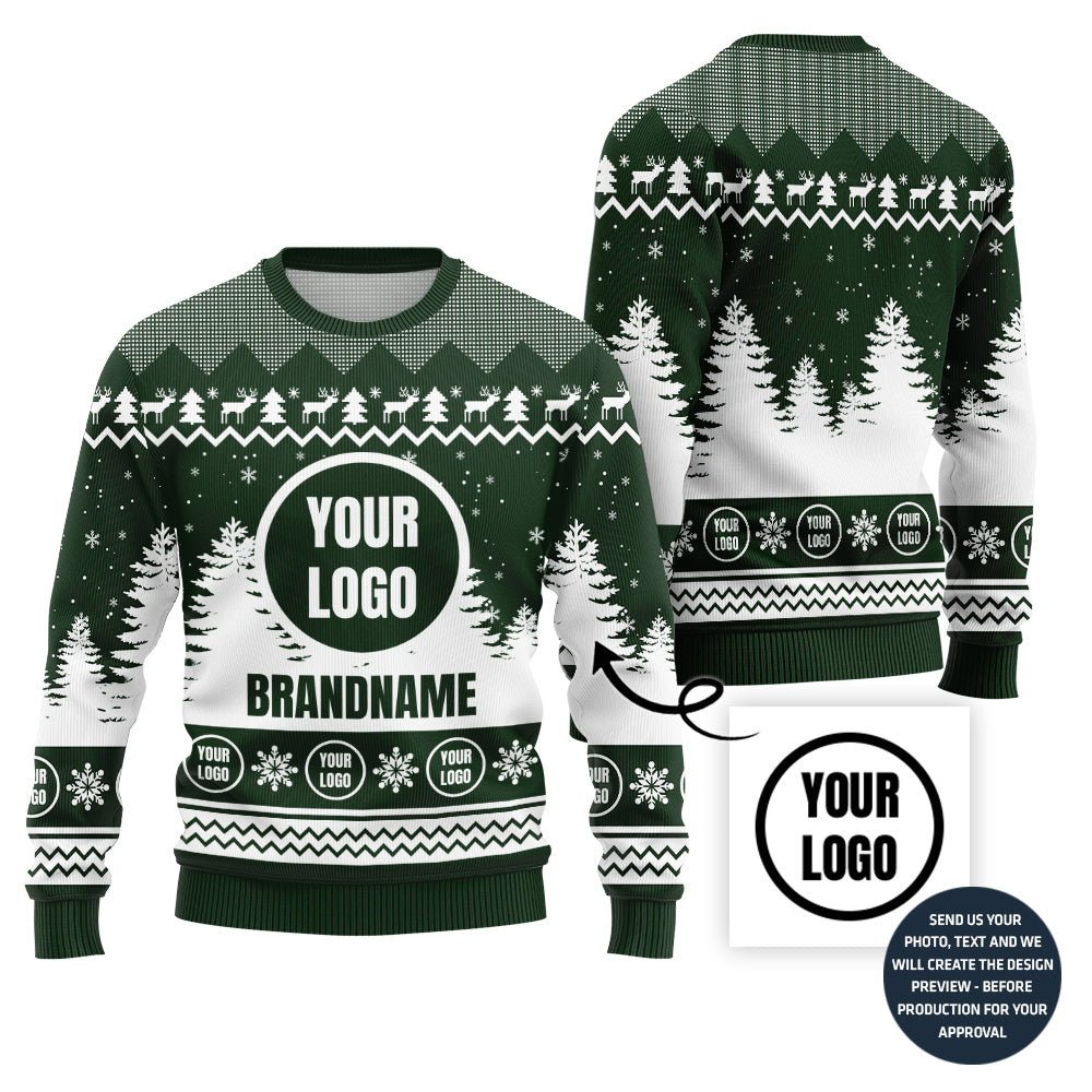 Custom Logo And Brand Name Holiday Sweater For Groups