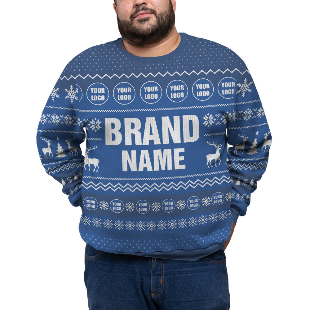Custom Logo And Brand Name Plus Size Ugly Xmas Sweater