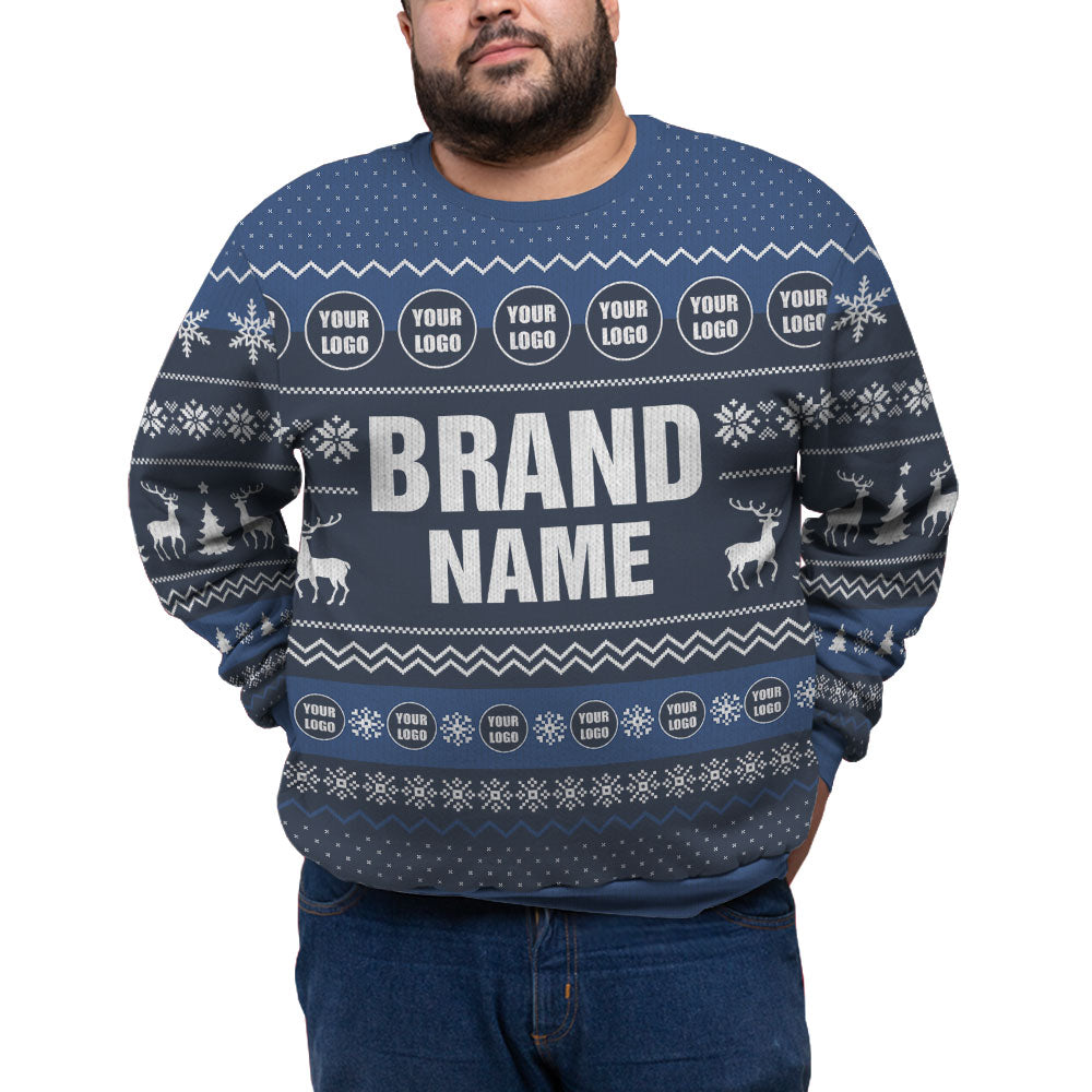 Custom Logo And Brand Name Plus Size Ugly Xmas Sweater
