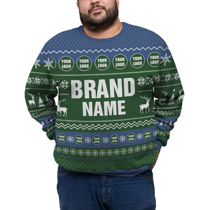 Custom Logo And Brand Name Plus Size Ugly Xmas Sweater