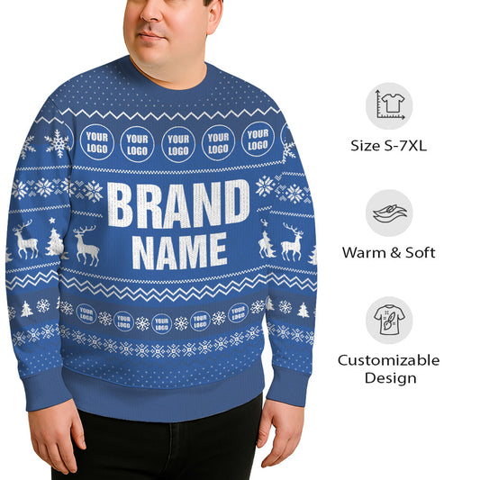 Custom Logo And Brand Name Plus Size Ugly Xmas Sweater