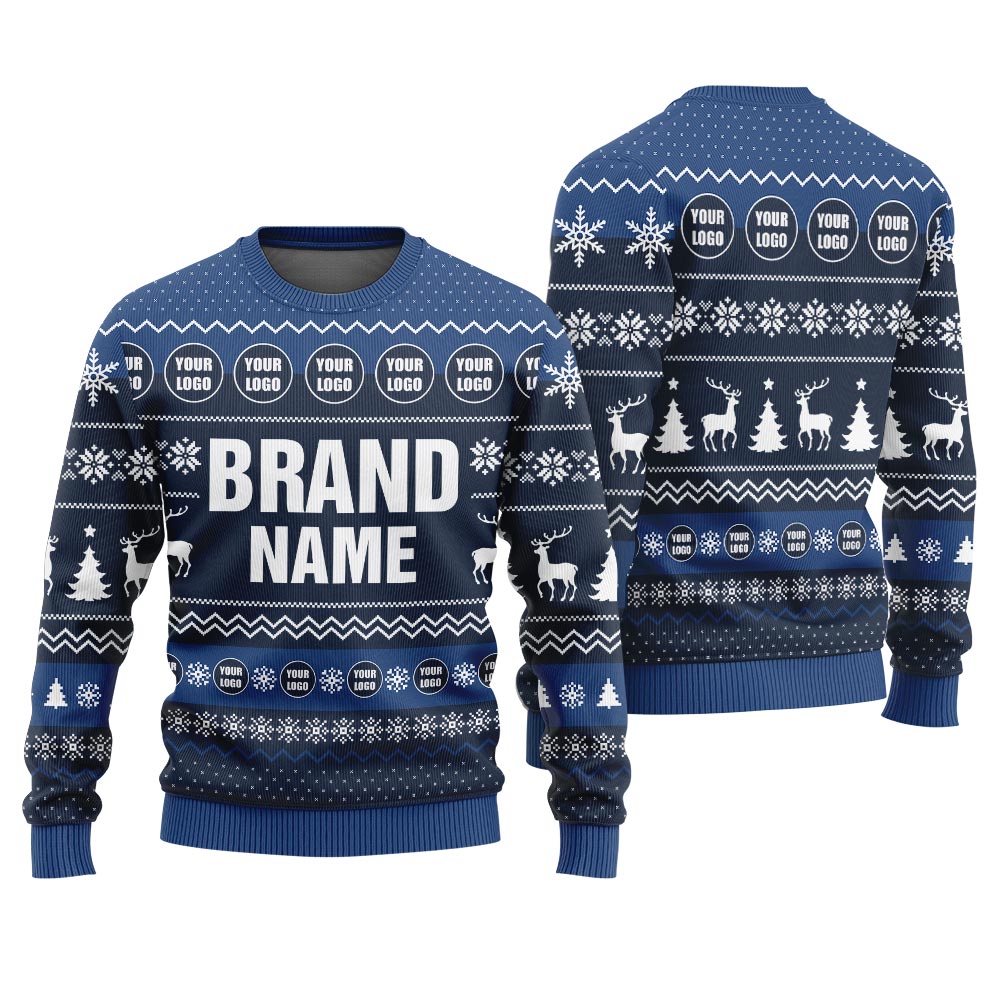 Custom Logo And Brand Name Plus Size Ugly Xmas Sweater