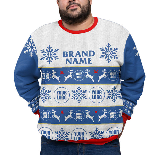 Custom Logo And Brand Name Plus Size Xmas Sweater
