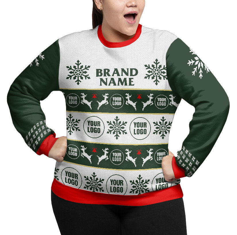 Custom Logo And Brand Name Plus Size Xmas Sweater
